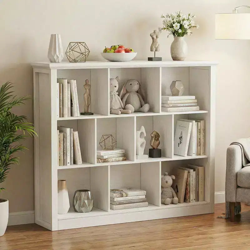 Besiost Étagère de Rangement 10 Cubes, Bibliothèque sur Pied