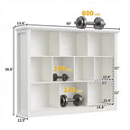 Besiost Étagère de Rangement 10 Cubes, Bibliothèque sur Pied