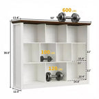 Besiost Étagère de Rangement 10 Cubes, Bibliothèque sur Pied