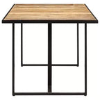 Table à Manger Industrielle en Bois de Manguier Brut - Design Rectangulaire - Plusieurs Tailles Disponibles