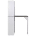vidaXL Bar Table Kitchen Pub Table Bistro Table for Dining Room with Cabinet