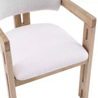 Christopher Knight Home Rhiannon Chaises de salle à manger capitonnées en bois d'hévéa de style Mid-Century (Lot de 6)