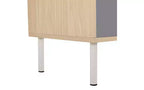 JVNOXK Arbre à chat et meuble d'appoint moderne 2 en 1, étagère en bois avec enclos pour litière, cadre d'escalade pour chat avec espace de rangement caché