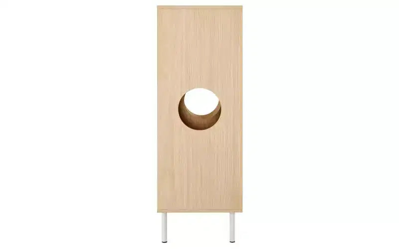 JVNOXK Arbre à chat et meuble d'appoint moderne 2 en 1, étagère en bois avec enclos pour litière, cadre d'escalade pour chat avec espace de rangement caché