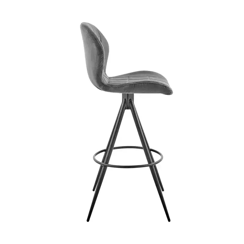 Tabouret de bar pivotant en tissu Gramiria 26 GDFStudio