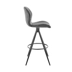 Tabouret de bar pivotant en tissu Gramiria 26 GDFStudio