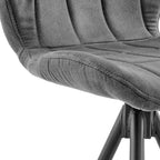 Tabouret de bar pivotant en tissu Gramiria 26 GDFStudio