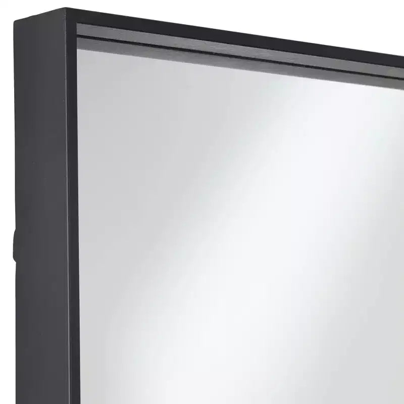 Uttermost Delaney Miroirs Muraux Rectangulaires Noir Mat 24 x 42 - Lot de 2