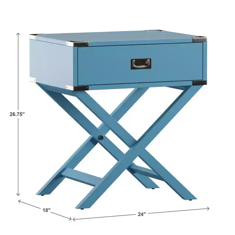 Table de chevet de campagne en bois Borden X-Base - iNSPIRE Q