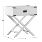 Table de chevet de campagne en bois Borden X-Base - iNSPIRE Q