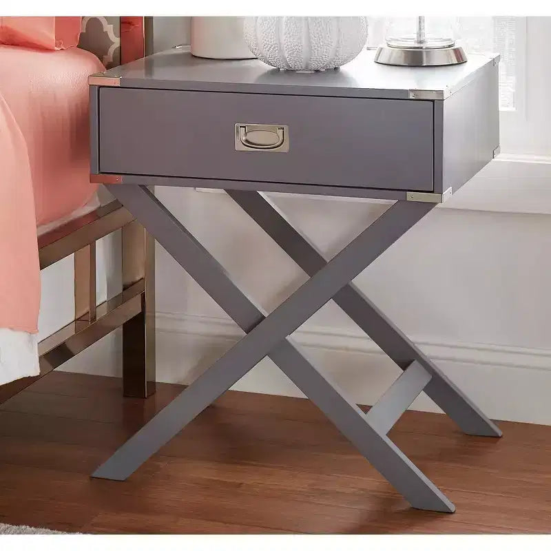 Table de chevet de campagne en bois Borden X-Base - iNSPIRE Q