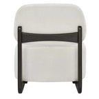 Fauteuils d'appoint GDFStudio Durab modernes en bois d'acacia et chenille