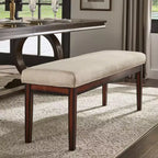 Banc rembourré fini espresso Quinby - iNSPIRE Q