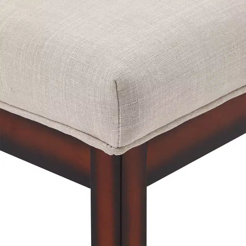 Banc rembourré fini espresso Quinby - iNSPIRE Q