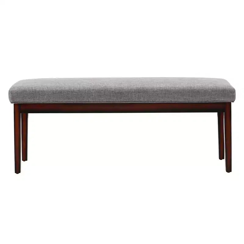 Banc rembourré fini espresso Quinby - iNSPIRE Q