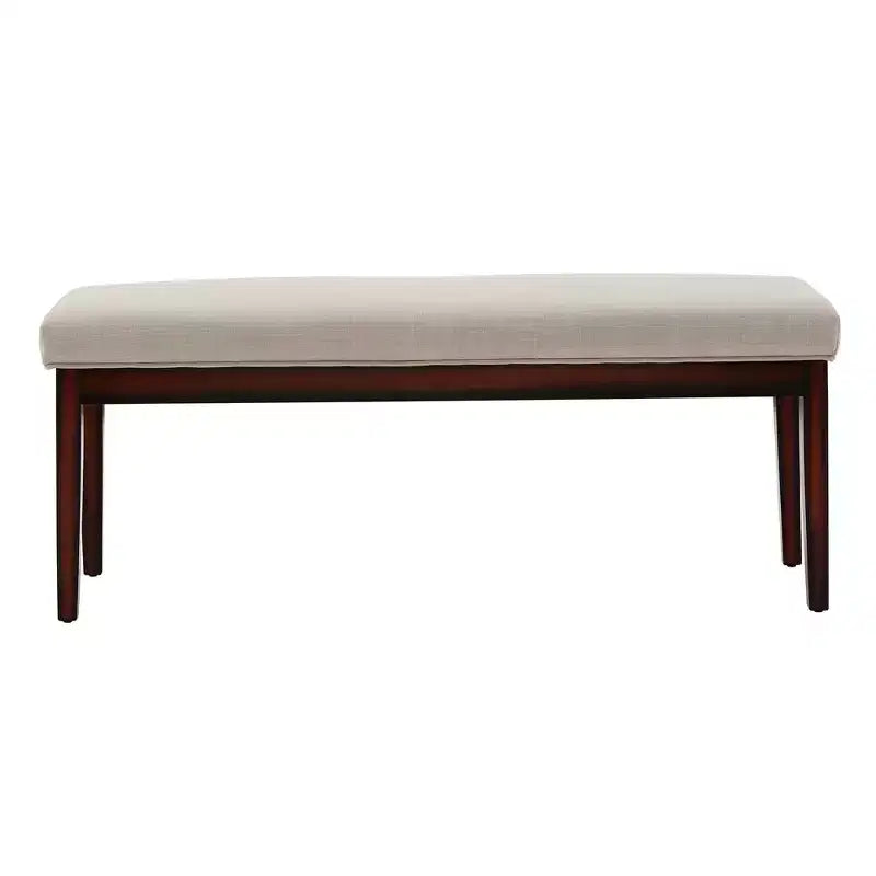 Banc rembourré fini espresso Quinby - iNSPIRE Q