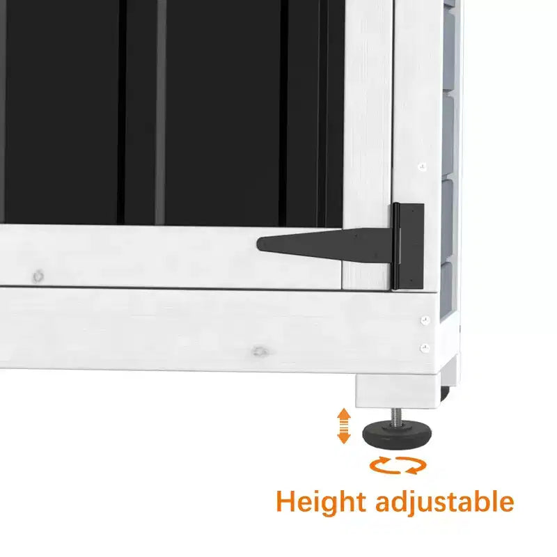 GDLF Armoire de rangement extérieure Bois et métal Abri de jardin pour outils Étanche Robuste 66 H