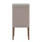 Chaises de salle à manger Parsons déhoussables à dossier roulé Walton Park (lot de 2) - Naturel clair/Beige - iNSPIREQ