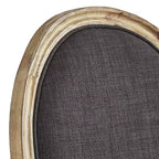 Chaises de salle à manger Aramis rondes en lin et bois (Lot de 2) - iNSPIREQ