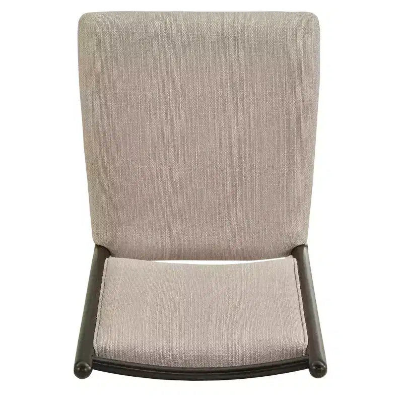 Chaise de salle à manger Fuske en tissu beige et bois (lot de 2) - iNSPIREQ
