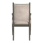 Fauteuil Fuske en tissu beige et bois (lot de 2) - iNSPIREQ