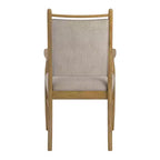 Fauteuil Fuske en tissu beige et bois (lot de 2) - iNSPIREQ