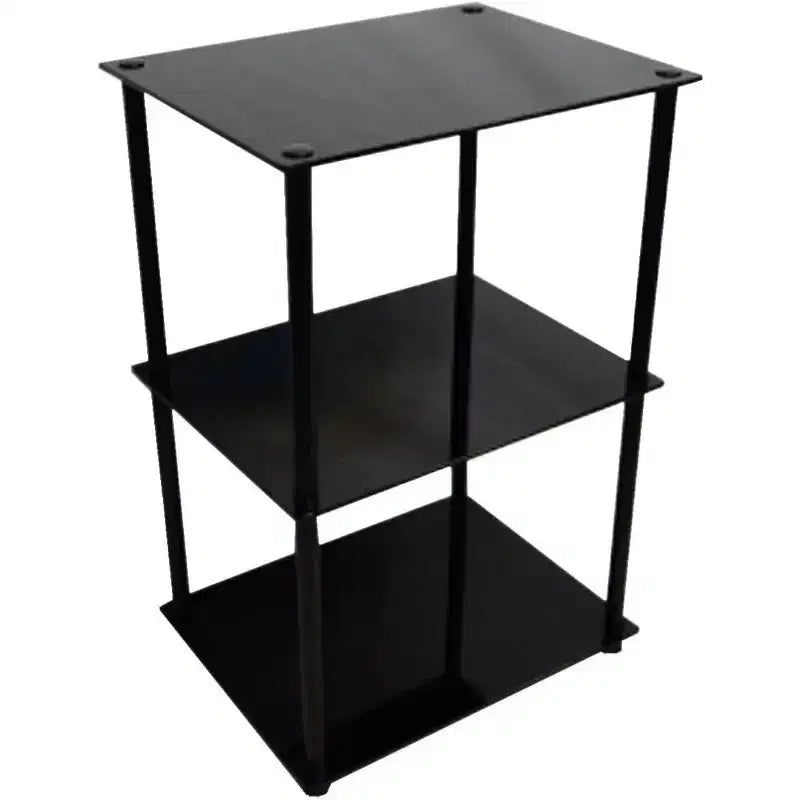 HomeStock Rectangle Plateau en verre Table d'appoint 1 pièce