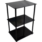HomeStock Rectangle Plateau en verre Table d'appoint 1 pièce