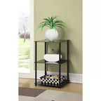 HomeStock Rectangle Plateau en verre Table d'appoint 1 pièce