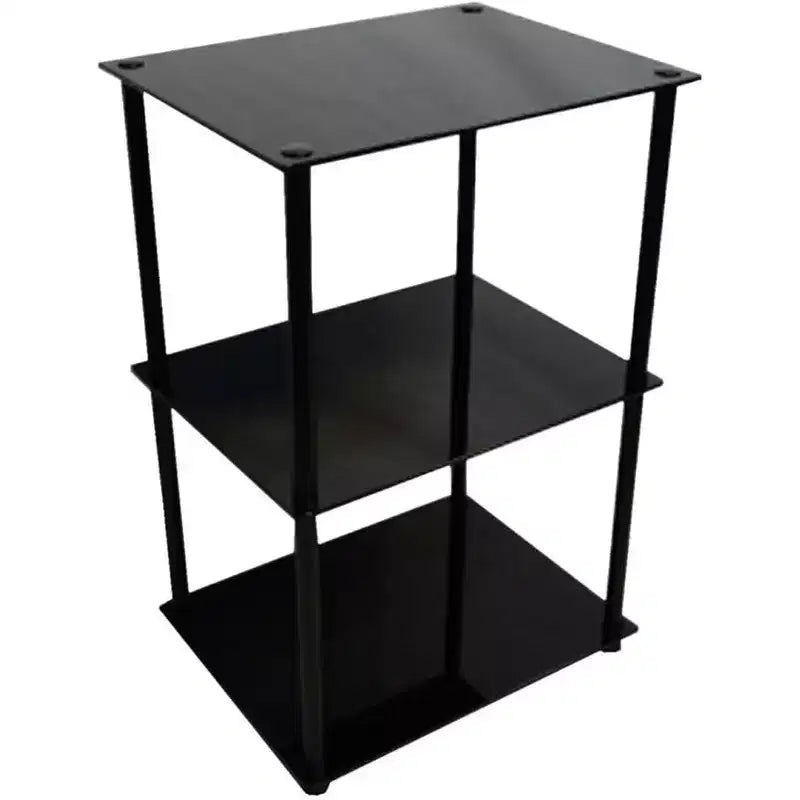 HomeStock Rectangle Plateau en verre Table d'appoint 1 pièce