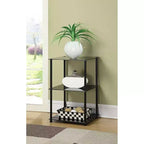 HomeStock Rectangle Plateau en verre Table d'appoint 1 pièce