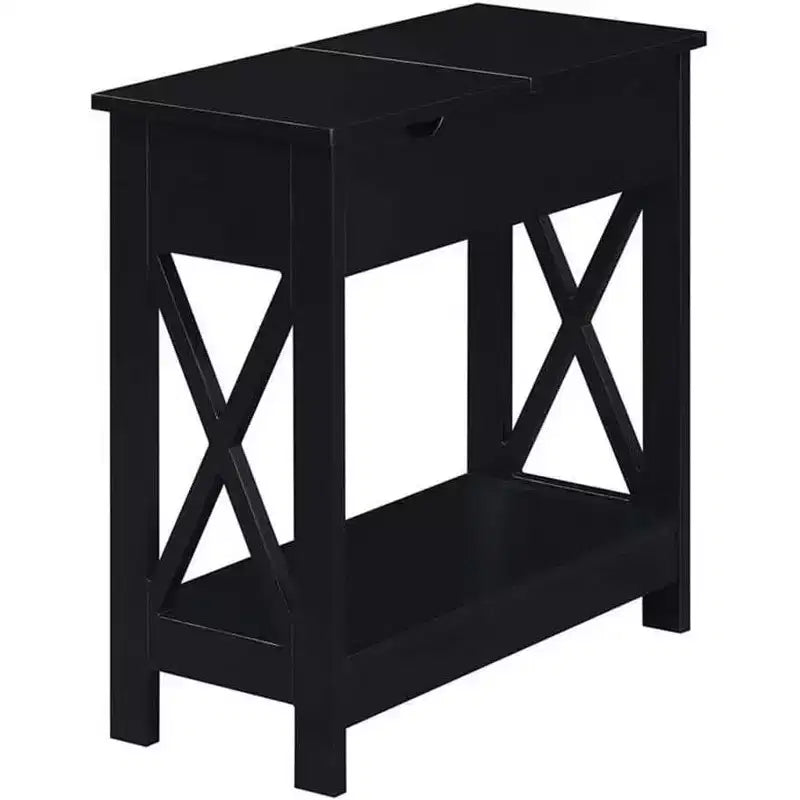 HomeStock Table d'appoint rectangulaire en bois 1 pièce