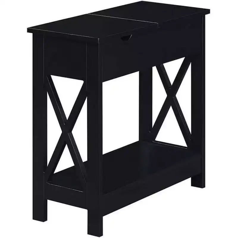 HomeStock Table d'appoint rectangulaire en bois 1 pièce