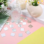 Collection maison 200 carreaux de miroir mini carrés 1 pouce
