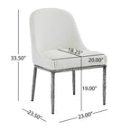Christopher Knight Home Valeska, ensemble de 5 pièces : table à manger en pierre frittée forgée à la main, style industriel de luxe, avec chaises de salle à manger rembourrées.