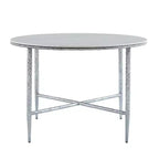 Christopher Knight Home Valeska, ensemble de 5 pièces : table à manger en pierre frittée forgée à la main, style industriel de luxe, avec chaises de salle à manger rembourrées.