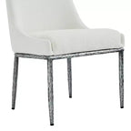 Christopher Knight Home Valeska, ensemble de 5 pièces : table à manger en pierre frittée forgée à la main, style industriel de luxe, avec chaises de salle à manger rembourrées.