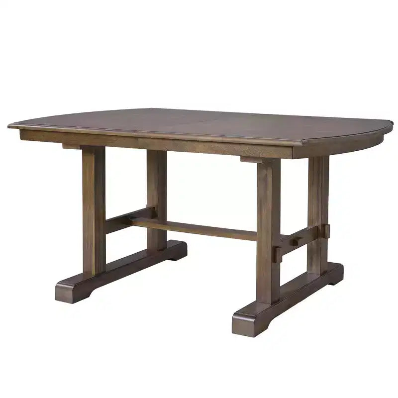 Ensemble de salle à manger GDFStudio Cooper 6 pièces, table de salle à manger extensible en bois de 152 à 198 cm avec rallonge amovible