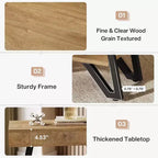 Table d'appoint Lantine : Design étroit avec étagères de rangement, convient au salon, à la chambre, aux petits espaces ; finition naturelle.