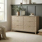 Ora Maison 6-Drawer Dresser for Bedroom, Large Storage Chest, Scratch-Resistant Top, Beveled Edges, Anti-Tip Safety Included