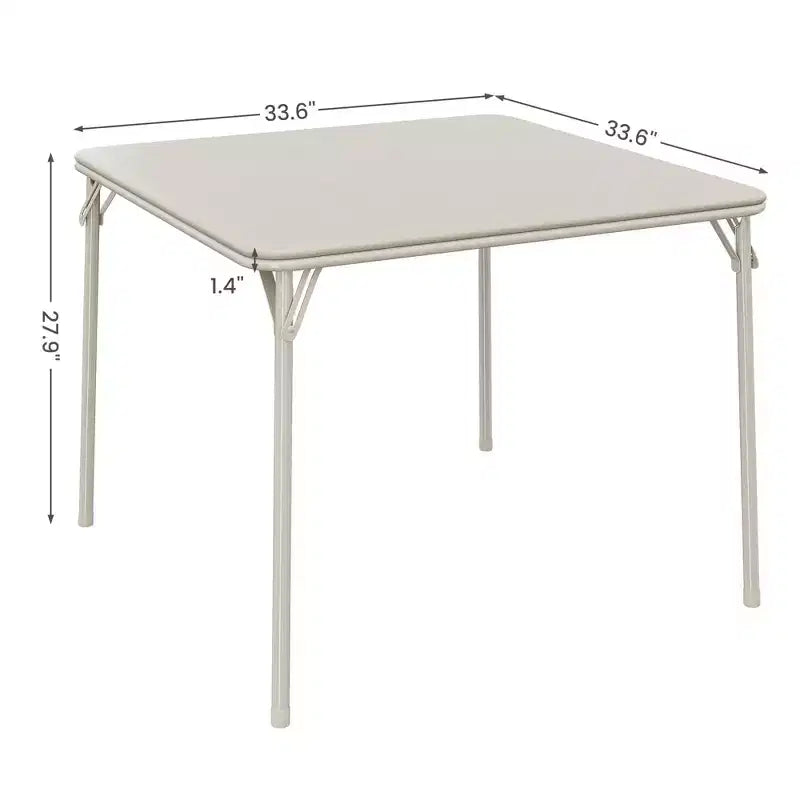 Ensemble de table à manger 3 pièces, table de cuisine pliante en métal avec 2 chaises rembourrées, design peu encombrant, coussins en similicuir, pour salle à manger
