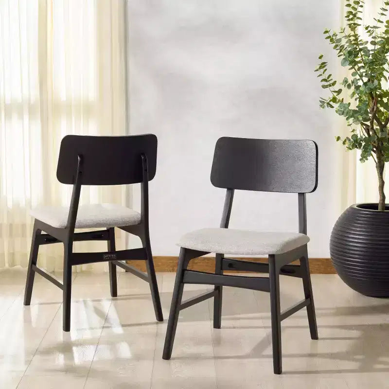 Chaise de salle à manger en bois Madina (lot de 2) - SFV6706 - Safavieh Couture
