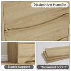 Commode en bois avec tiroirs, Armoire moderne haute avec rangement profond, Grande commode avec plateau large, pour Chambre, Salon, Bureau