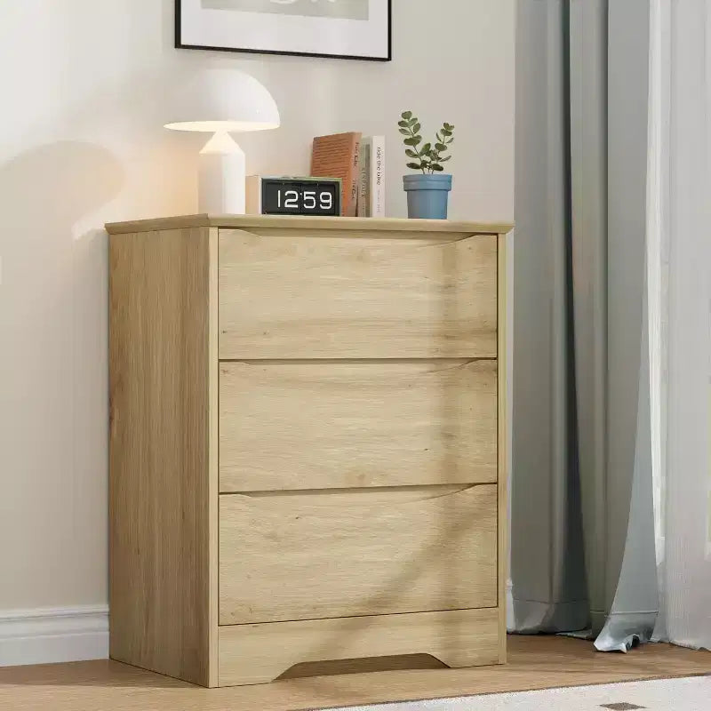 Commode en bois avec tiroirs, Armoire moderne haute avec rangement profond, Grande commode avec plateau large, pour Chambre, Salon, Bureau