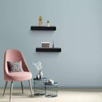 NAYSAYE Étagères Flottantes Murales en Bois avec Supports Invisibles pour Salle de Bain Chambre Salon Cuisine, Multicolore