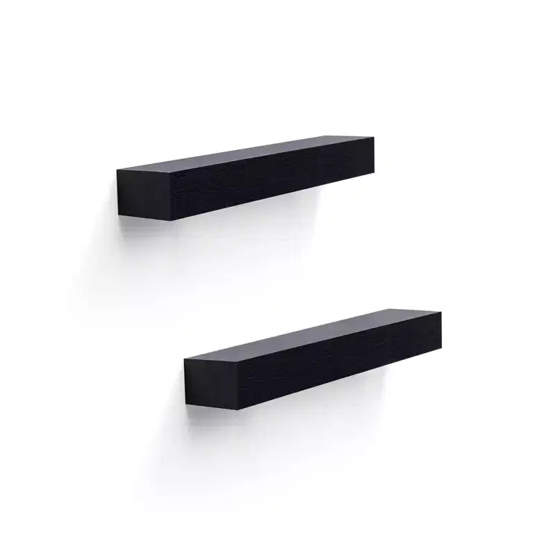 NAYSAYE Étagères Flottantes Murales en Bois avec Supports Invisibles pour Salle de Bain Chambre Salon Cuisine, Multicolore