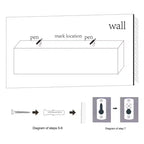 NAYSAYE Étagères Flottantes Murales en Bois avec Supports Invisibles pour Salle de Bain Chambre Salon Cuisine, Multicolore