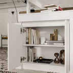 Famapy 110Bureau Debout Électrique Surdimensionné, Réglage de la Hauteur à 3 Mémoires, Table Multifonction Blanche pour Bureau à Domicile et Salle à Manger