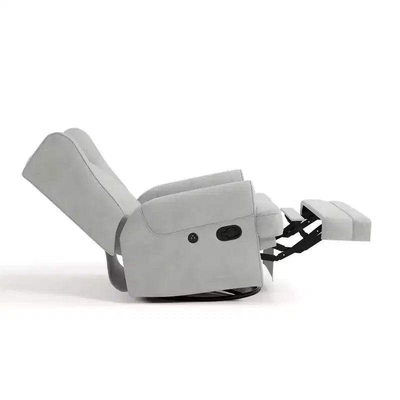 Fauteuil inclinable planeur rembourré à dossier haut Storkcraft Serenity avec port USB