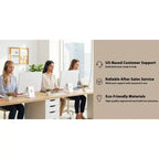 Table de chevet 2 PCS avec station de charge, table de chevet de style rustique avec étagère ouverte, armoire fermée, port USB et prise secteur, table de chevet avec rangement
